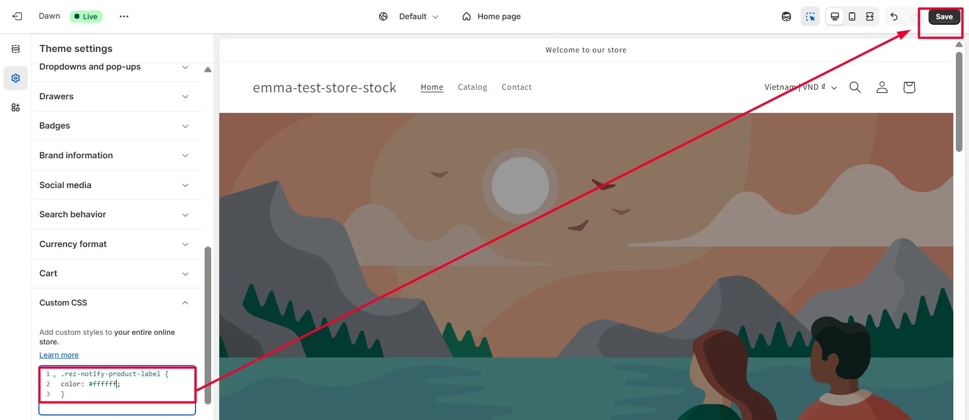Screenshot: The code will be flexible, base on your actual need