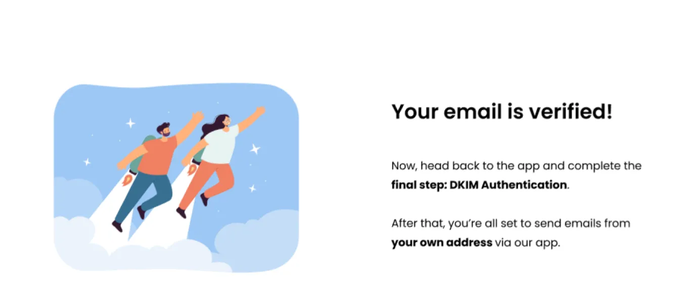 Screenshot: Open the inbox of the email you entered (e.g., ), find the email from REZ, and click the verification link. You will see a confirmation mess