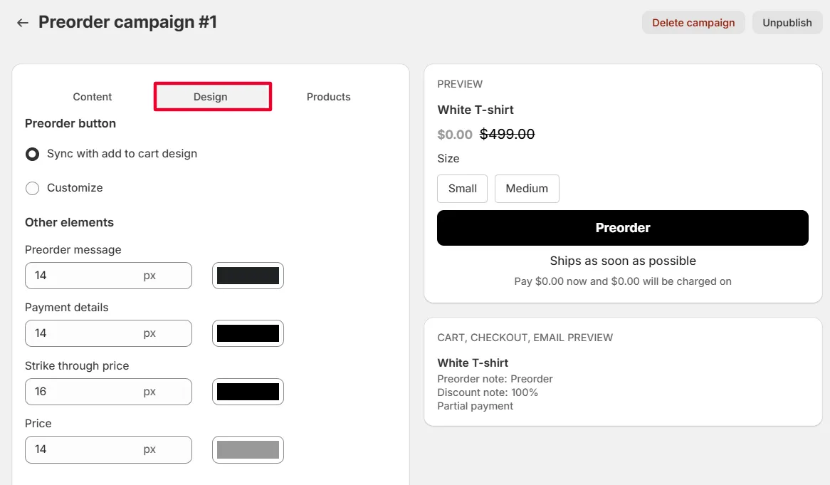 Screenshot: Adjust font size and alignment for theme consistency